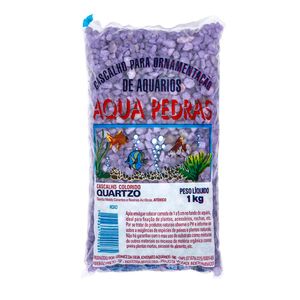 Cascalho para Aquário Quartzo Aqua Pedras Roxo 1kg