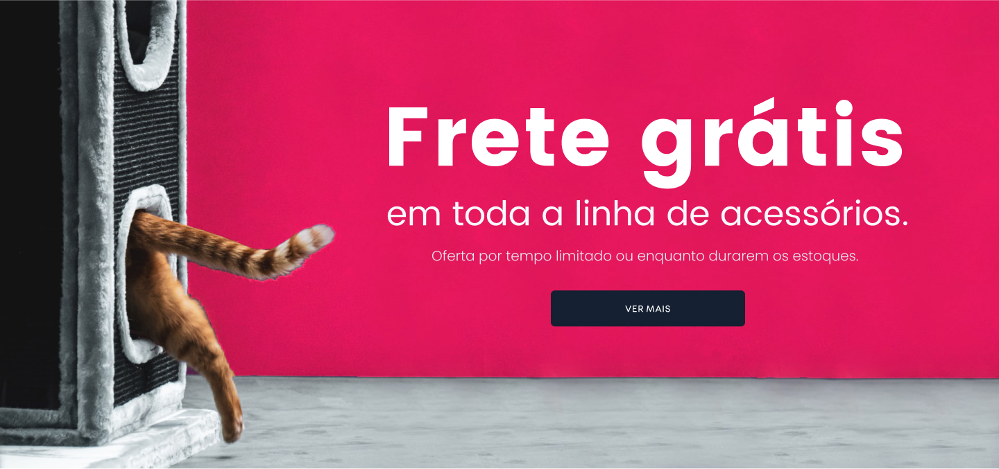 Frete grátis em toda a linha de acessórios.